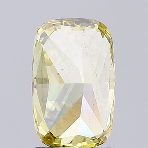 Brillante y elegante pieza de joyería fina de lujo, diamante cultivado en laboratorio de color amarillo vivo certificado, corte cojín, piedra preciosa suelta radiante. - Product Image 2