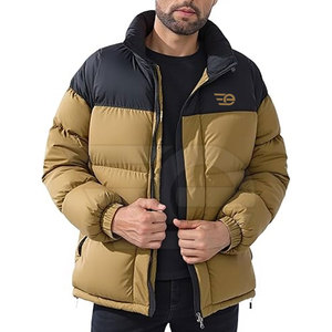 Blouson matelassé pour homme, chaud, hiver, décontracté, léger, manches longues, zippé, respirant, écologique, streetwear, mode - Product Image 5