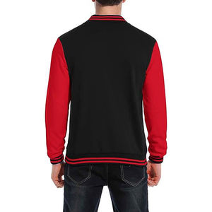 Veste universitaire personnalisée en mélange de laine avec manches en cuir, patchs lettres en chenille, style baseball, manteau Letterman pour homme - Product Image 6