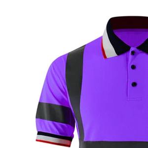 เสื้อยืดสะท้อนแสงสำหรับทำงานผู้ชาย แห้งเร็ว เสื้อยืดนิรภัย - Product Image 5