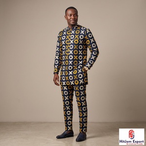 Tissu en coton imprimé wax africain de haute qualité, service de production OEM/ODM pour vêtements de mode et événements, fabricant textile - Product Image 1