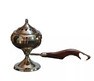 Bold Blossom Copper Made Middle Eastern Arabian Incense Holder & Burner Aroma <b>Diffuser</b> Desktop Model 6062 Wholesale Low Price - Product Image 6