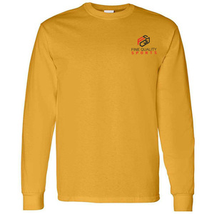 T-shirt à manches longues de haute qualité pour hommes, 100% coton, uni noir, vêtements tendance, t-shirt respirant à col rond à manches longues pour hommes - Product Image 6