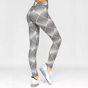 Leggings de Compresión de Cintura Media para Mujer, Elásticos en Cuatro Direcciones, de Secado Rápido, Ligeros, con Estampado Sublimado, Tela de Spandex/Nylon para MMA - Product Image 4