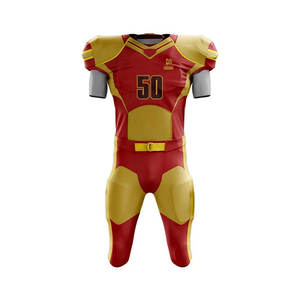 Vêtements de sport pour hommes, uniforme de football américain, vente chaude, haute qualité, imprimé, 100% polyester, respirant, durable - Product Image 1