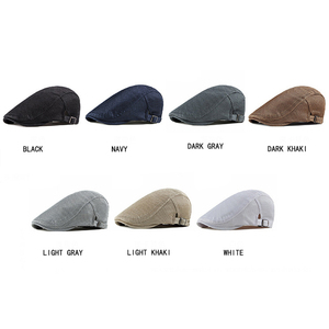 Custom Private Label Soft Leather Flat <b>Cap</b> Adjustable Strap Ivy Hat Bulk Hot Selling Leather Driving <b>Cap</b> Custom Logo <b>Vintage</b> - Product Image 6