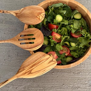 Olive Wood Organic Cutlery Olive Wood <b>Serving</b> <b>Spoon</b> Set Eco Friendly Handmade Wooden <b>Spoon</b> Wholesale Wood <b>Spoon</b> - Product Image 4