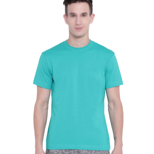 เสื้อยืดผู้ชาย OEM รุ่นใหม่ทันสมัย ผ้าฝ้าย 100% เนื้อหนา พิมพ์ลายตามสั่ง ดีไซน์เรียบง่าย สีพื้น ทรงพอดีตัว เหมาะสำหรับวิ่ง - Product Image 1