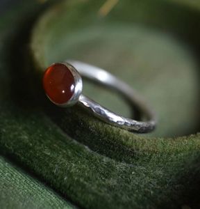Natural Carnelian Gemstone Handmade <b>Ring</b> Boho Statement Jewelry Healing <b>Crystal</b> <b>Ring</b> Artisan Gift for her - Product Image 2