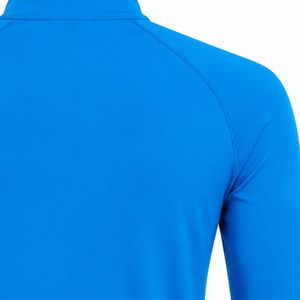 Pull de golf bleu à manches longues et col zippé pour homme – Haut de performance sportif pour activités de plein air et entraînement de golf - Product Image 3