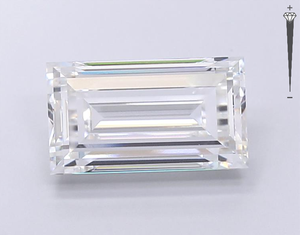 Diamante Cultivado en Laboratorio con Certificación IGI, Corte Baguette de 4.80 CT, Color E, Claridad VVS2, CVD LG 705543803, ROYAL GEMS, Super Joyería - Product Image 1
