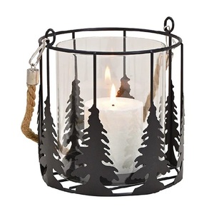 Classic design Silver christmas candle holder set <b>star</b> and <b>tree</b> design decorative metal candlestick stand holiday centerpiece - Product Image 4