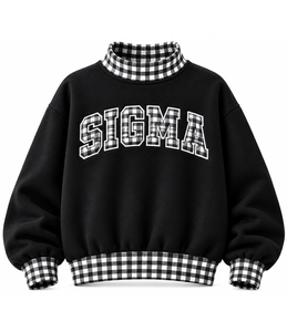 Sudadera de cuello alto para mujer, personalizada OEM, con logo bordado, de algodón suave y forro polar, transpirable, estilo casual urbano, talla grande - Product Image 3