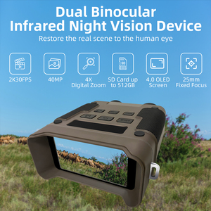 Nuevo Dispositivo de Visión Nocturna Infrarroja Dual UHD 2K 40M, Cámara de Monitoreo para Caza al Aire Libre, Telescopio con Zoom 4X, Sonda de 8MM, Molde Privado - Product Image 2
