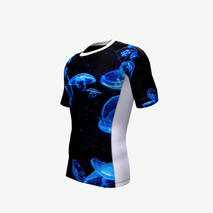 Rashguard de BJJ MMA para Hombre, Manga Corta, Compresión UPF50+, Impermeable, Ecológico, 220g, Spandex, Antidesgarro, No-Gi, Grappling, Adultos - Product Image 6