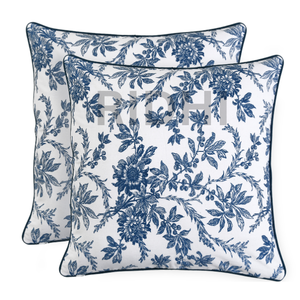 Housse de coussin en coton bleu océan Ridhi pour coussins décoratifs de canapé, pour salon, style chic bohème, mignon, utilisation intérieure/extérieure - Product Image 2