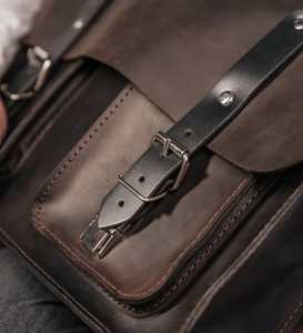 Bolsa para portátil de cuero con logotipo personalizado a precio económico, bolsas para portátil de cuero genuino al por mayor, mochilas escolares con gran capacidad. - Product Image 2