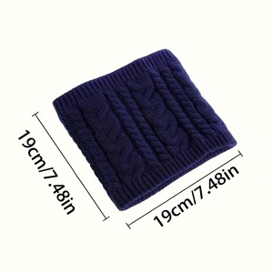 Cache-cou de luxe pour femme en acrylique 100 % tricoté torsadé, doublé polaire, ultra doux, thermique, léger et écologique - Product Image 6