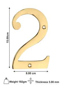 Letras de Latón para Buzón, Letreros de Dirección para Casas, Números de Buzón para Pared Exterior, Dirección de Casa para Puerta Exterior, Letrero de Dirección para el Hogar - Product Image 2