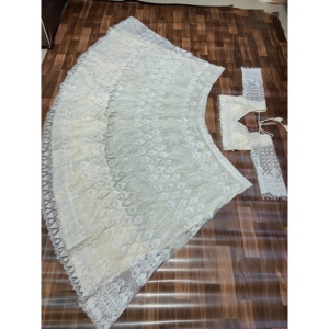 Vestido de noche de diseño Lehenga Choli con bordado de hilo Trabajo Elegante ropa de fiesta - Product Image 4