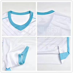 Men's Neon Green V-Neck Soccer Jersey Set <b>Short</b> Sleeve Moisture Wicking <b>Polyester</b> <b>Shorts</b> All Seasons Athletic Fit - Product Image 2