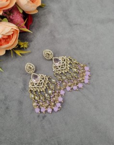 Pendientes de cristal hechos a mano, joyería étnica de diseño para mujeres, colecciones para bodas, recepciones y fiestas. - Product Image 4