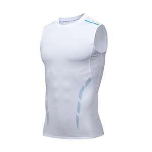 Men's Sports Fitness Summer Sleeveless Vest Tight-fitting Basketball Jersey Running Quick-drying Tank Top - Product Image 3