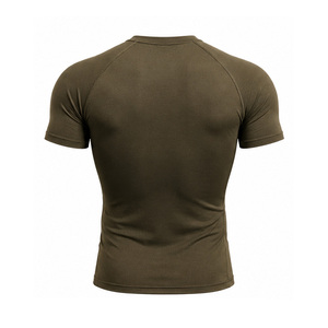Vente en gros de t-shirts de compression pour hommes, vêtements de sport personnalisés, séchage rapide, extensibles, respirants, pour l'entraînement physique, fournisseurs OEM - Product Image 4