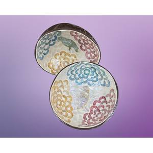 Venta superior Diseño único Seashell Coconut Bowl Hecho a mano de cáscaras de coco de calidad de Vietnam - Product Image 3