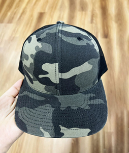 Gorra Trucker de Lona Transpirable y Ligera, con Logotipo Personalizado, Patrón de Camuflaje, Hebilla Dorada de Cobre, Impermeable, para Exteriores, Casual - Product Image 1