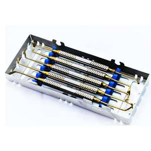 German 5 Pcs Manual General Surgery <b>Needle</b> Holder Instruments Set Dental Implant Surgery Cassette Kit CE Certified Grip Surgical - Product Image 6