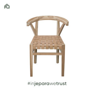 Premium Genuine Leather Teak Wood <b>Mid</b> <b>Century</b> Modern <b>Armchair</b> Dining Chairs for Commercial Use Hotels Apartments Outdoor - Product Image 3