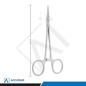 Pinces hémostatiques chirurgicales dentaires Accuram Micro Halstead Mosquito Forceps droites 12,5 cm en acier inoxydable, manuelles, ergonomiques, CE - Product Image 6