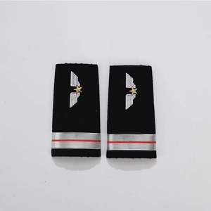 High Quality Custom 3D Printed Star Lace Canvas Fabric <b>Button</b> <b>Badge</b> Shoulder Epaulettes for Gabon - Product Image 3