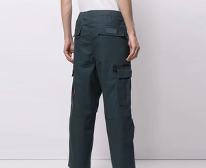 Pantalon cargo homme multi-poches, nouvelle conception premium, haute qualité, logo personnalisé, style streetwear, léger, effet usé. - Product Image 3
