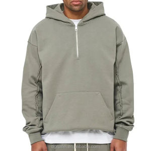 Conjunto Deportivo Oversize para Hombre con Logotipo Personalizado, Sudadera con Hombros Caídos y Costuras sin Rematar, Bolsillos Tipo Canguro, 100% Algodón, Peso Pesado - Product Image 3