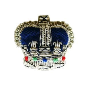 Badge de blazer brodé sur mesure en fils de bullion / Badges brodés à la main en fils de bullion dorés personnalisés, vente en gros à prix abordable - Product Image 6