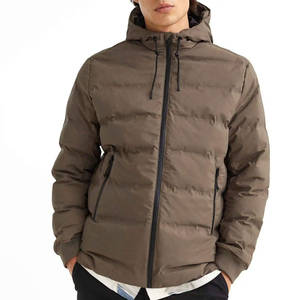 Abrigos de Invierno Personalizados, Ultraligeros, de Algodón, con Bordado, Acolchados, con Capucha, Transpirables, Estilo Urbano, Chaqueta Acolchada para Hombre - Product Image 1