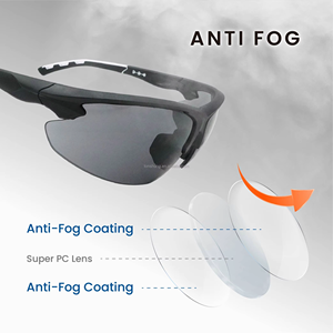 Length Adjustable Ballistic Eyewear ANSI Z87+ Certified Anti-Scratch Anti-Fog UV385 for Shooting Training - Product Image 4