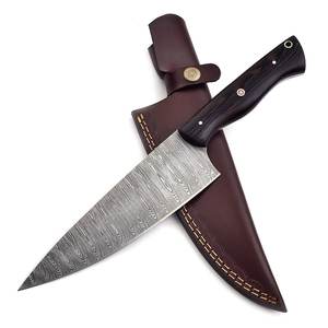 Cuchillo de Cocina Profesional de Acero Damasco, Afilado como una Navaja, con Mango de Madera Wengee, Alta Calidad, Bajo MOQ, Soporte OEM/ODM, Venta al Por Mayor - Product Image 1