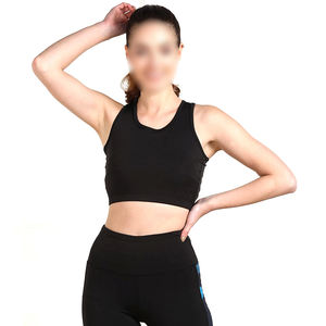 สปอร์ตบราสีดำแบบกำหนดเอง ดีไซน์ใหม่ล่าสุด ผลิตภัณฑ์พรีเมียม สัมผัสนุ่ม สปอร์ตบราออกกำลังกาย สายไขว้หลัง - Product Image 5