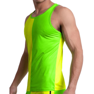 PASUXI Casual Quick Dry Moisture Wicking Fitness Men's Tank Top Men's Gym Compression Workout <b>Singlet</b> Breathable <b>Running</b> Vest - Product Image 4