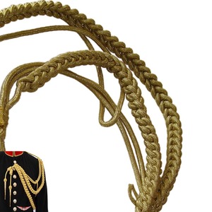 Aiguillette Gold <b>Cord</b> Two Brass Gold Plated Tips - Product Image 4