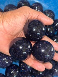 Blue Goldstone Sandstone <b>Crystal</b> Sphere <b>Ball</b> Polished Natural Gemstone for Feng Shui Love Healing Meditation Decor Bulk Supply - Product Image 5