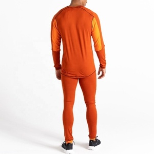 Ensemble de sous-vêtements de compression à manches longues pour hommes, orange, séchage rapide, respirant, vêtements de sport, vêtements de sport pour la course à pied - Product Image 3