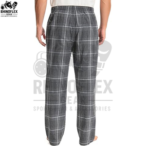 Men's Flannel Pajama <b>Trousers</b> Breathable High Custom Logo High Quality Comfortable Casual Sleepwear Factory Direct Sales - Product Image 2