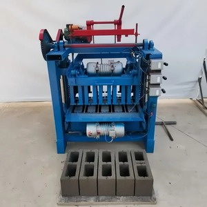 Máquina de fabricación de bloques huecos semiautomática modelo 4-35b de alta calidad para construcción 1 año azul 1230*1330*1550MM 400*100*200mm - Product Image 1