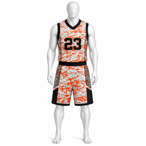 Wholesale <b>Basketball</b> Uniform Custom Sublimation <b>Top</b> Quality Breathable Quick Dry 100 % Polyester <b>Basketball</b> Uniform - Product Image 5