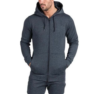 Conjunto de Sudadera con capucha y pantalón de algodón 100% liso para hombre fabricado en fábrica a granel, conjunto de chándal con logotipo personalizado para hombre MOQ bajo a la venta - Product Image 1