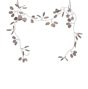 Guirlande de fleurs vertes en fer galvanisé, guirlande décorative de Noël écologique pour l'intérieur et l'extérieur, fournitures de fête, décoration de la maison - Product Image 3